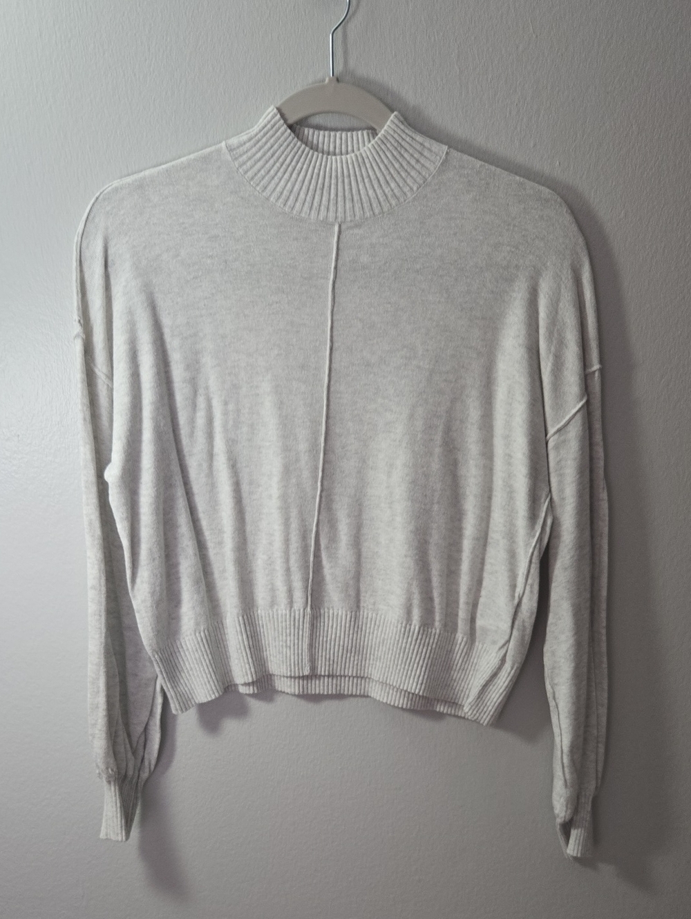 Cotton On Light Gray Mock Neck Sweater